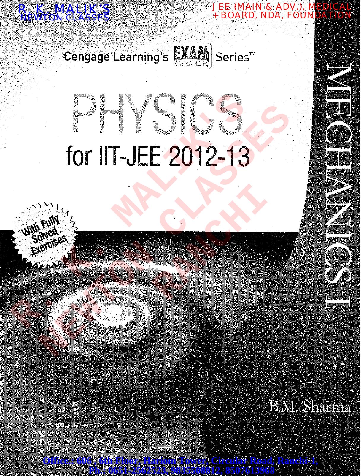 Physics for IIT-JEE 2012-2013: Mechanics I by B.M. Sharma