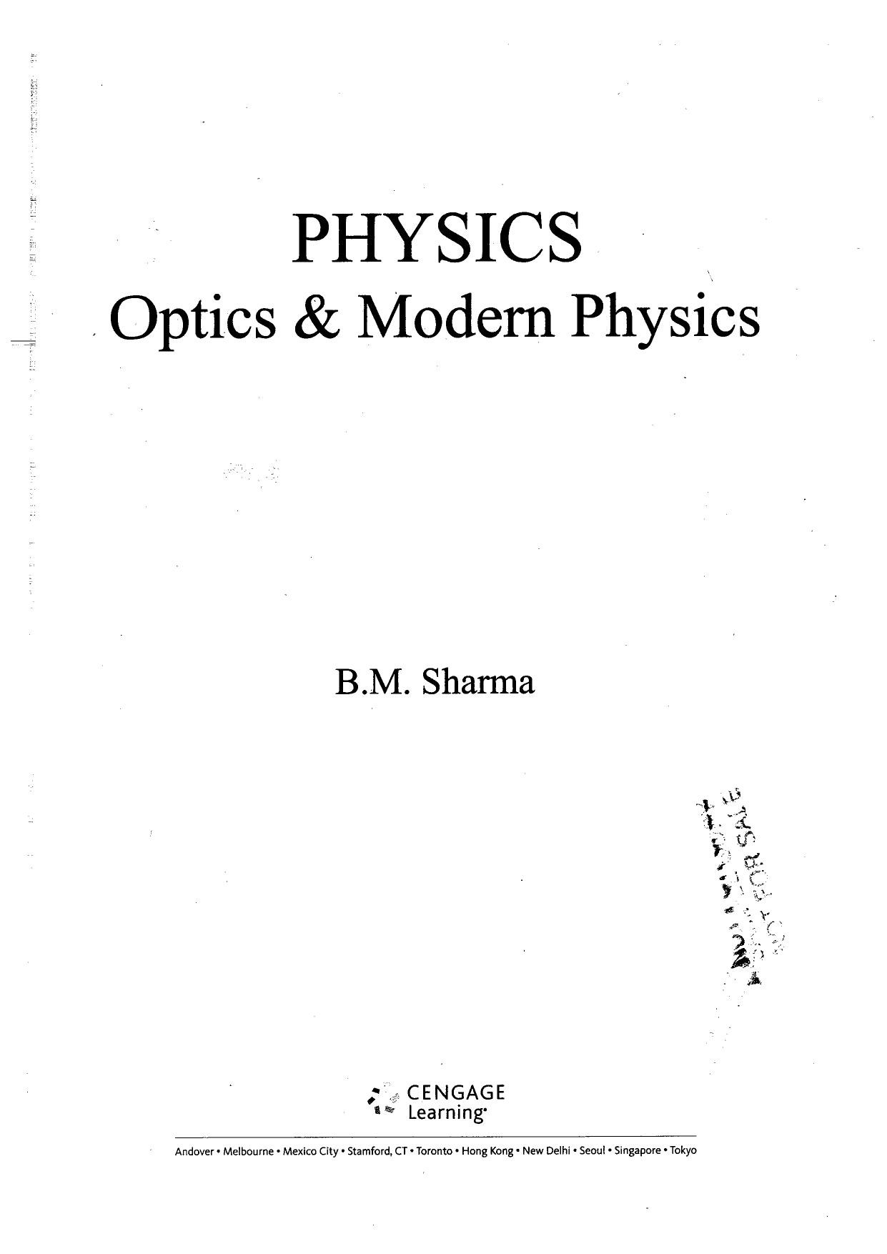 Physics for JEE/ISEET: Optics & Modern Physics by Unknow