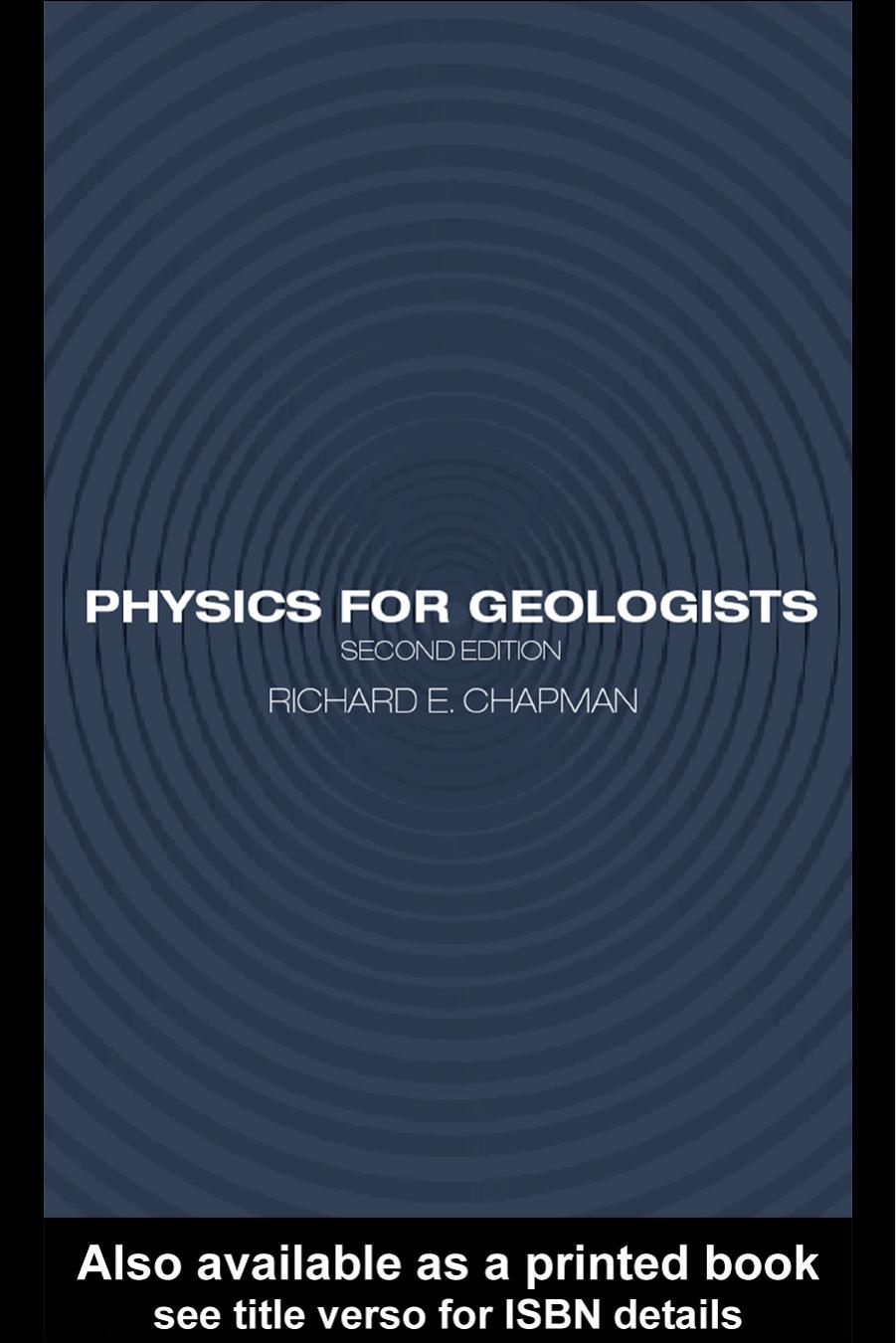 Physics for geologists by Richard Chapman