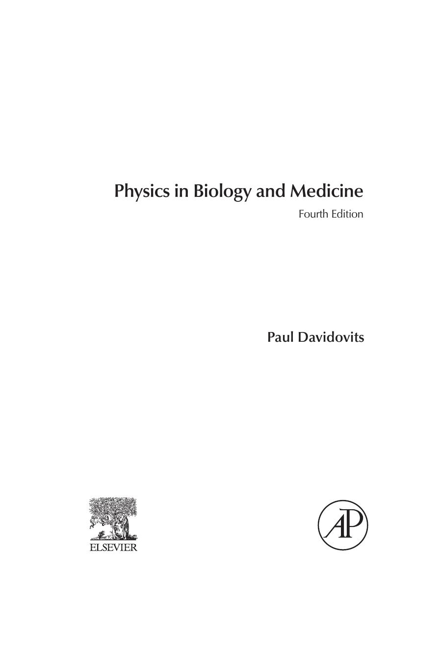 Physics in Biology and Medicine 4th ed by Unknown