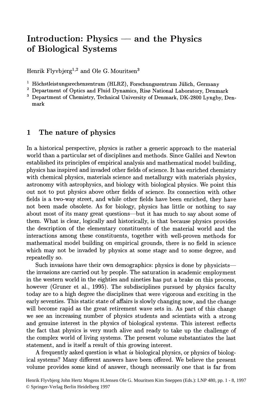 Physics of Biological Systems: From Molecules to Species by unknow