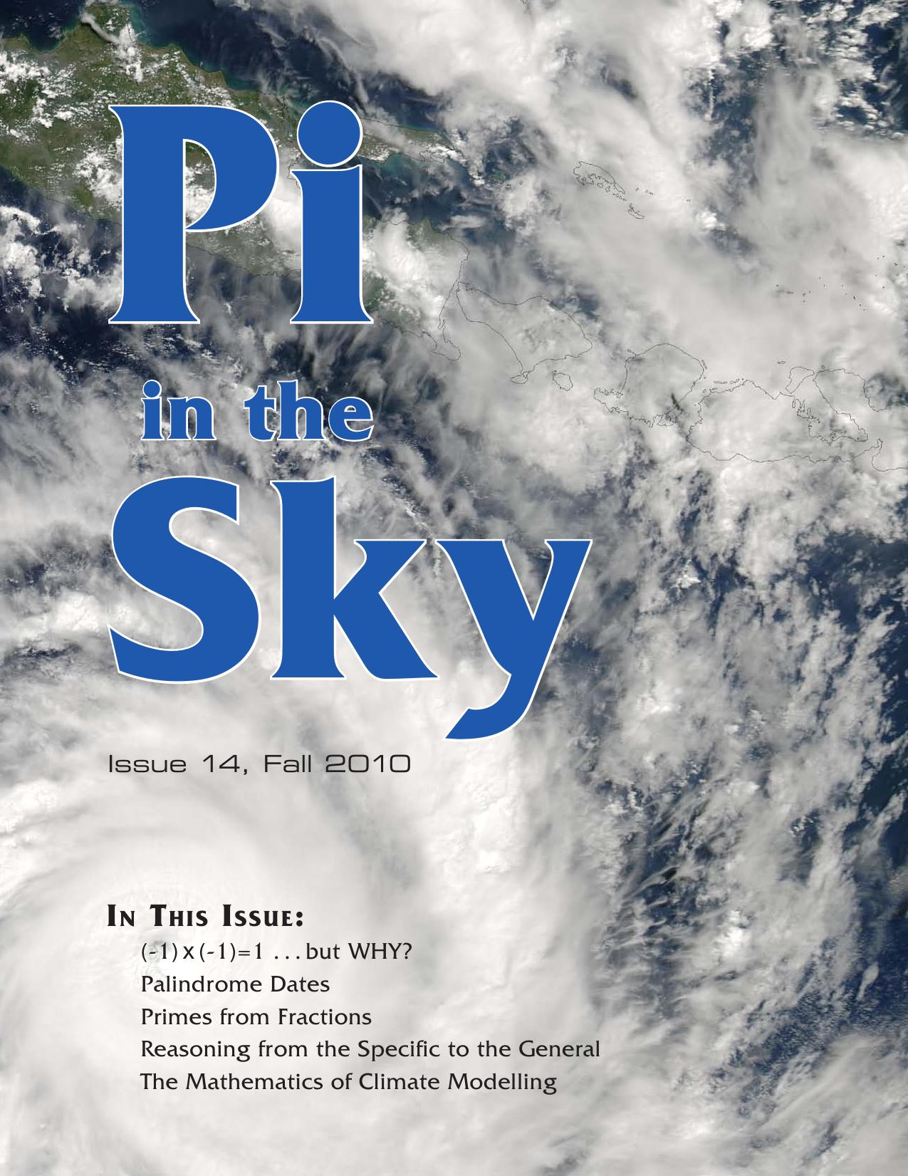 Pi in the sky, issue 14 by Anthony Quas