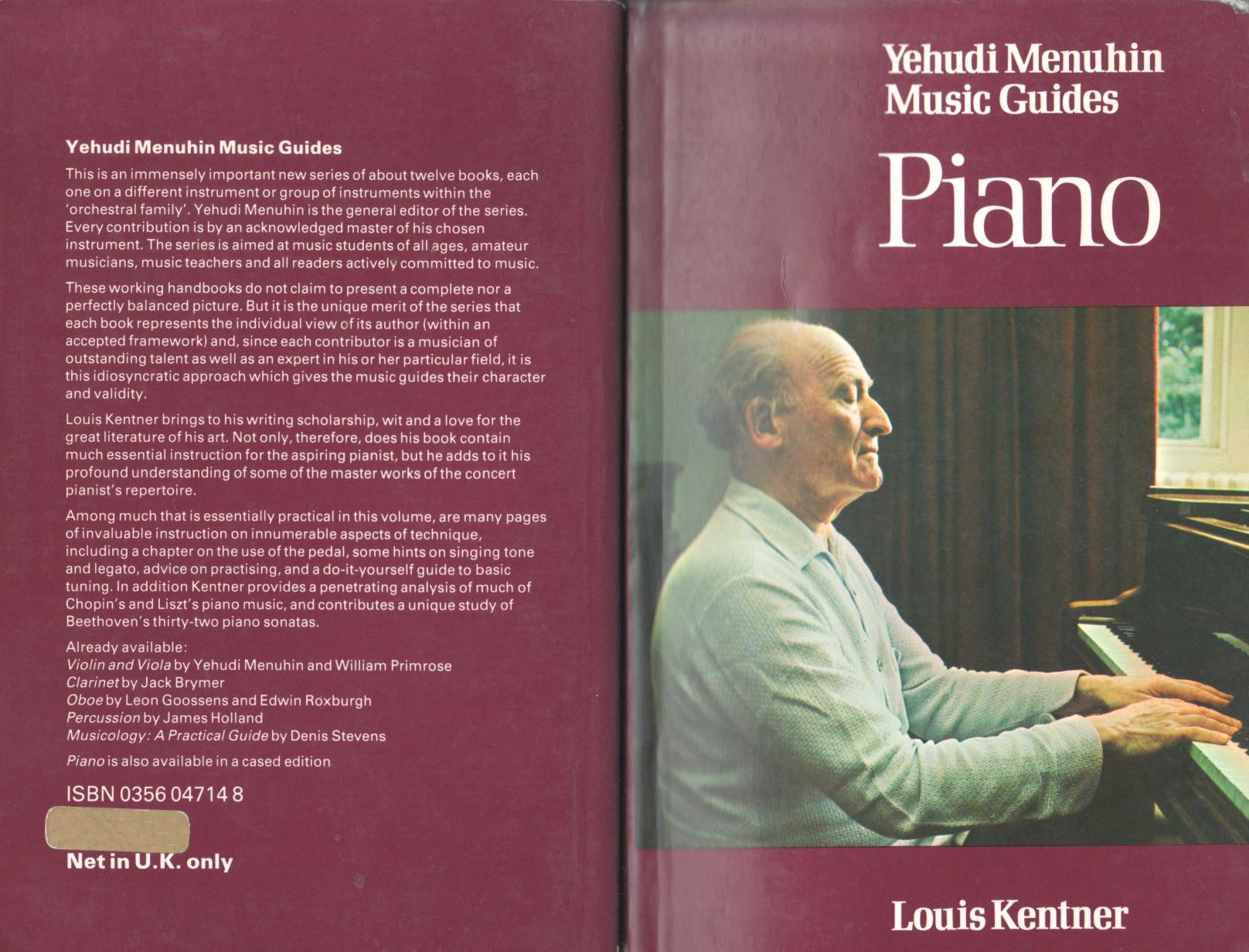 Piano (Menuhin Music Guides) by L. Kentner