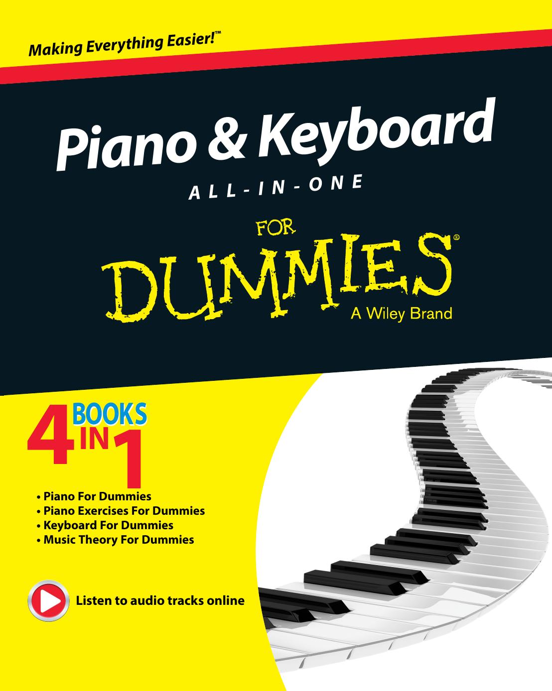 Piano And Keyboard All-In-One for Dummies by Day Holly et al