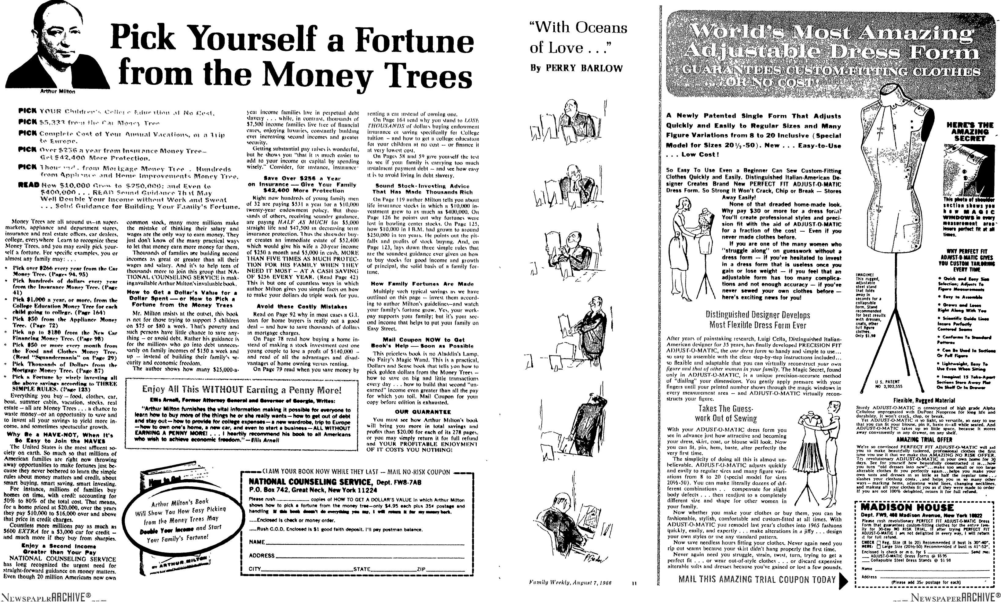 Pick Yourself A Fortune From The Money Trees by Copyright 2005 Heritage Microfilm Inc. & Newspaperarchive.com
