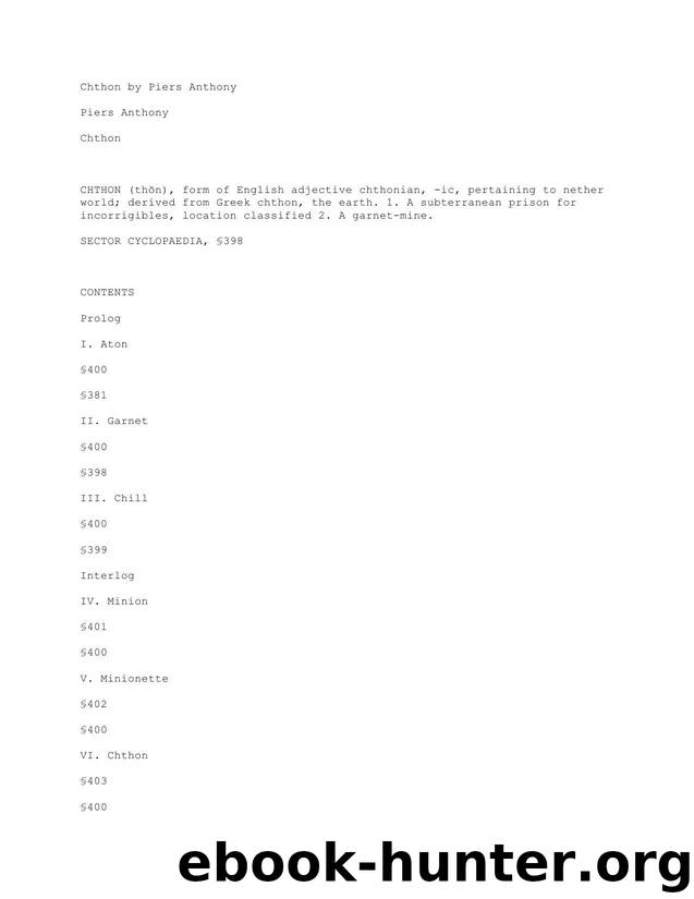 Piers Anthony - Aton 1 by harry