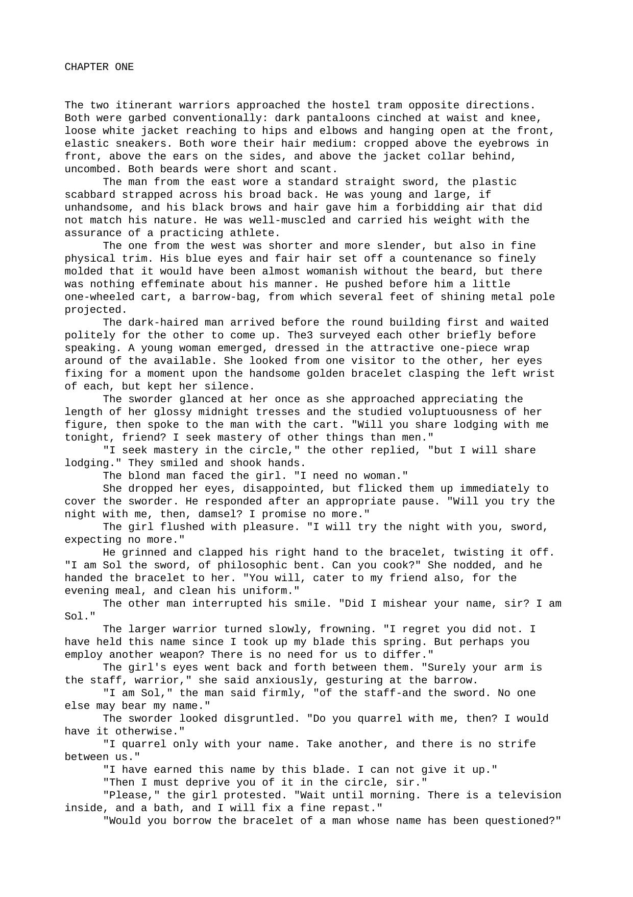 Piers Anthony Battle Circle 1 Sos the Rope by Unknown