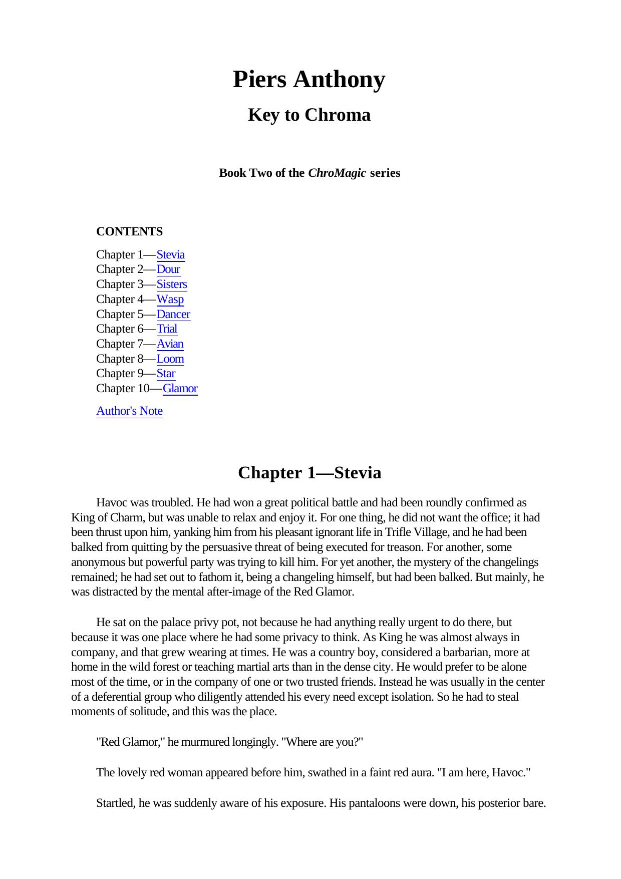 Piers Anthony ChroMagic 2 Key to Chroma by Unknown