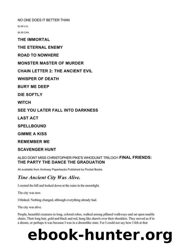 Pike, Christopher by The Immortal