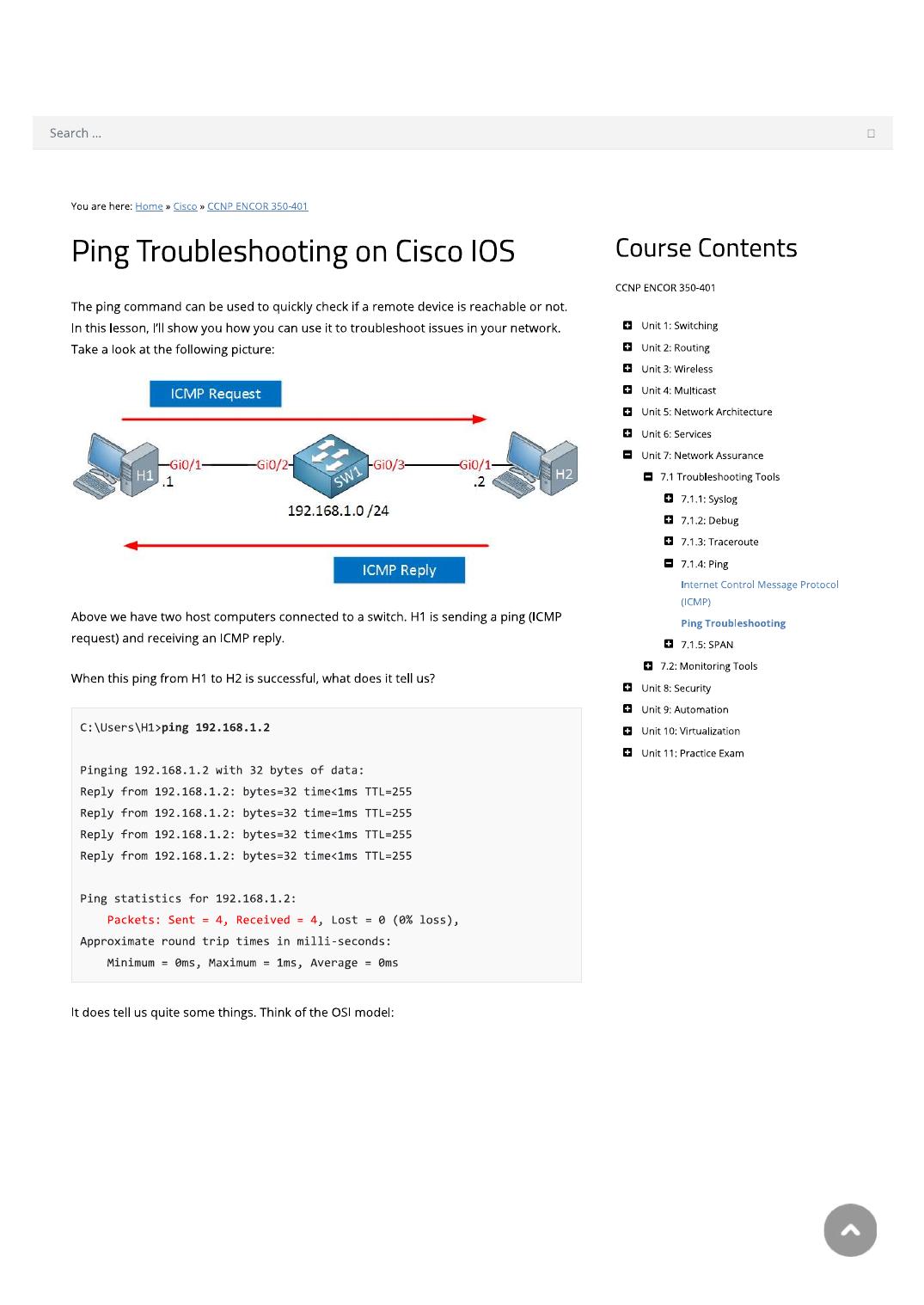 Ping Troubleshooting on Cisco IOS by Rohan