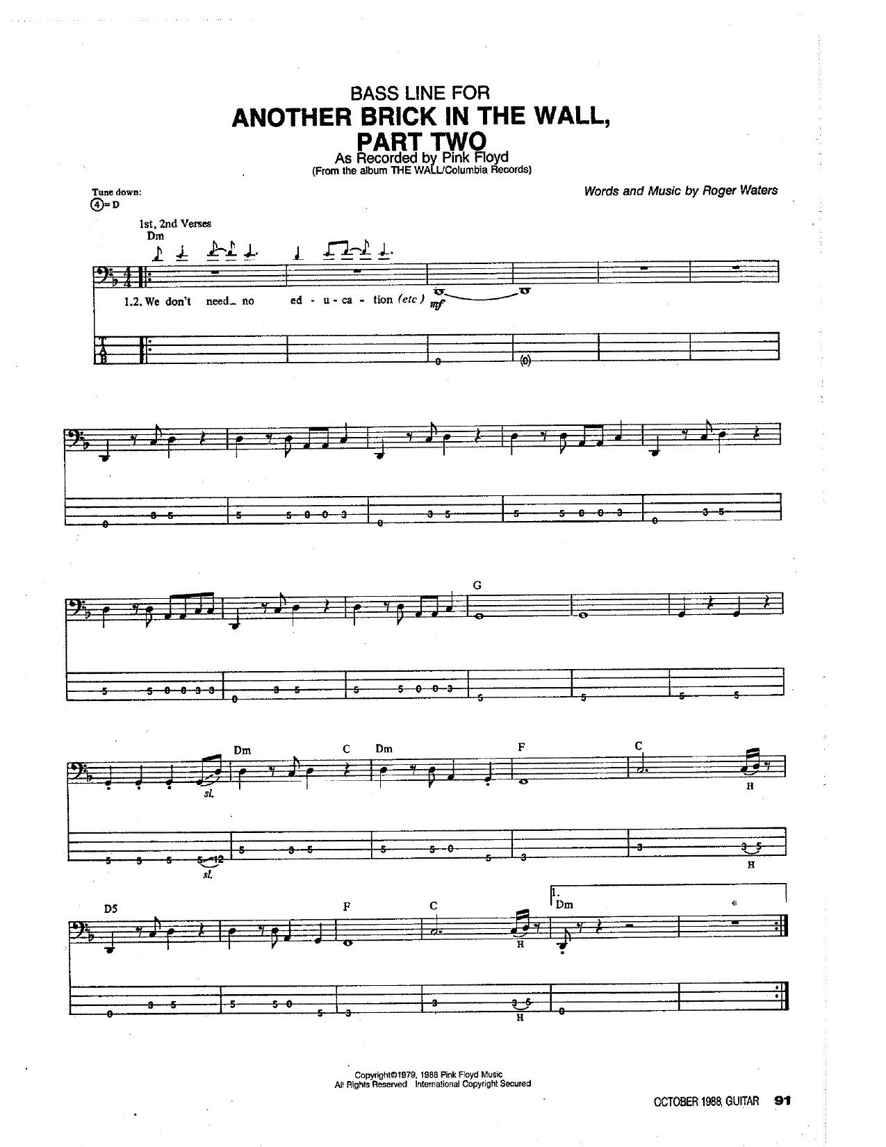 Pink Floyd - Another Brick in the Wall Part Two by MaX fRaK