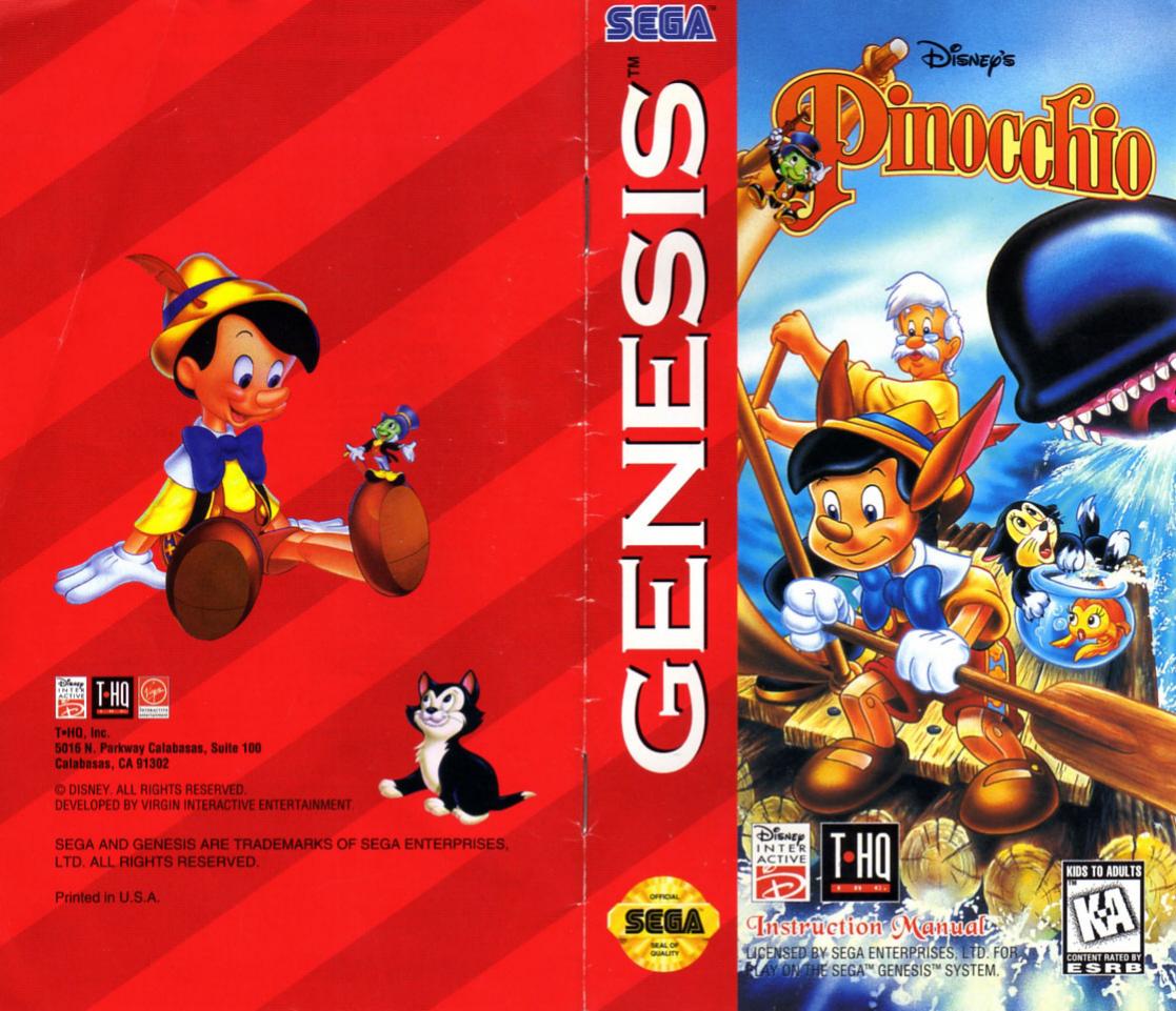 Pinocchio Disney's Pinocchio (U) by Unknown