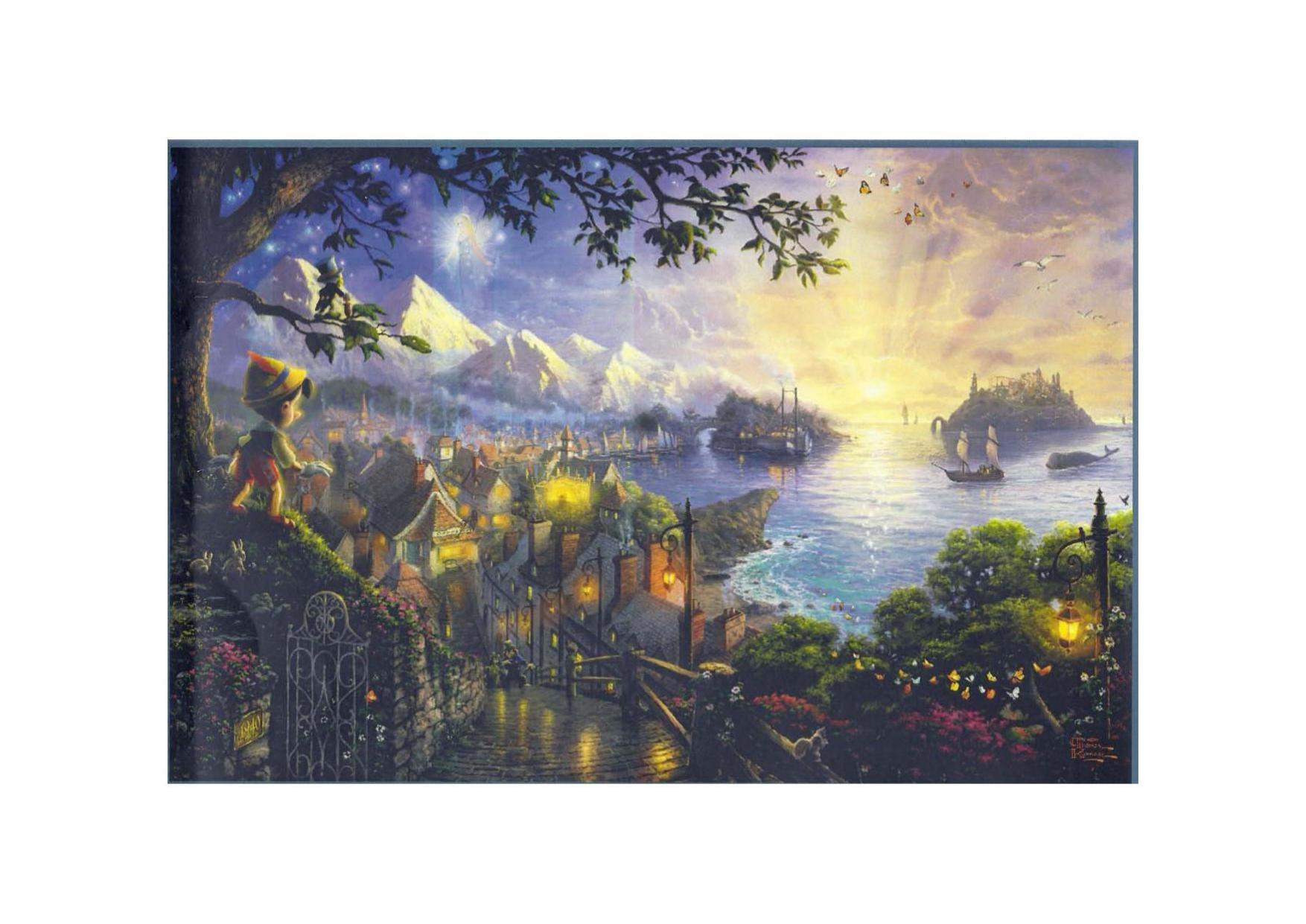 Pinocchio Wishes Upon a Star [52501]- Disney Dreams Collection by Thomas Kinkade by Unknown