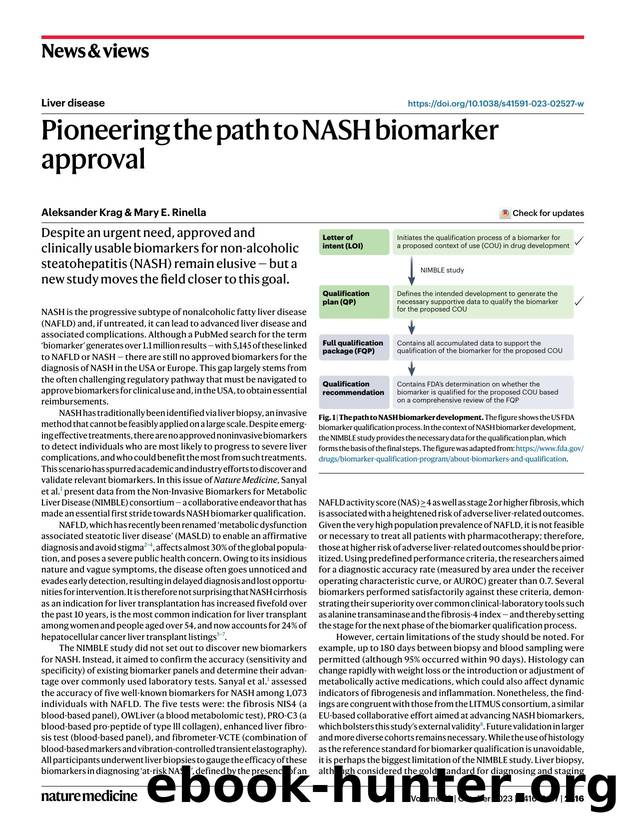 Pioneering the path to NASH biomarker approval by Aleksander Krag & Mary E. Rinella