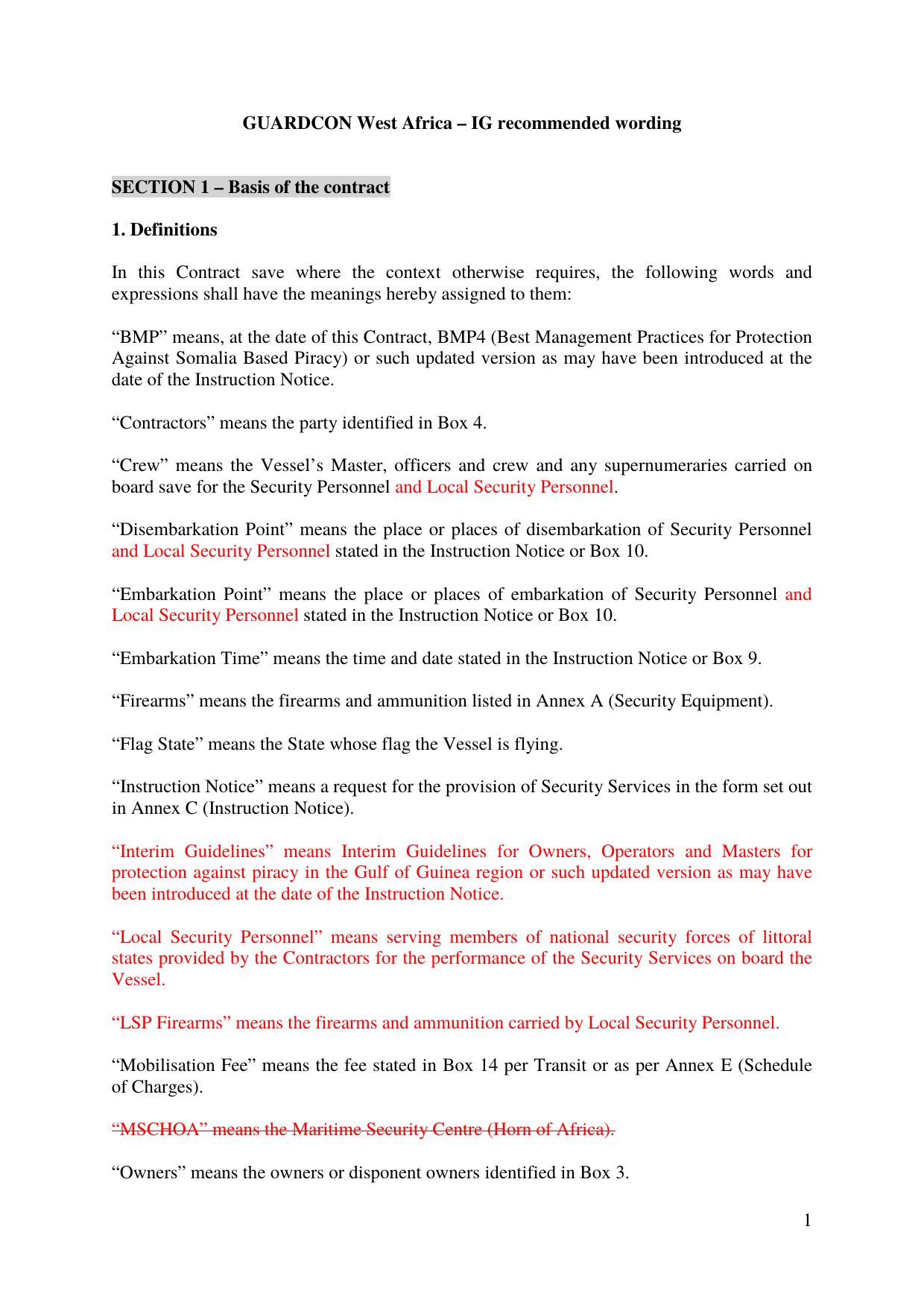 Piracy FAQ Appendix 7 - GUARDCON West Africa by Unknown