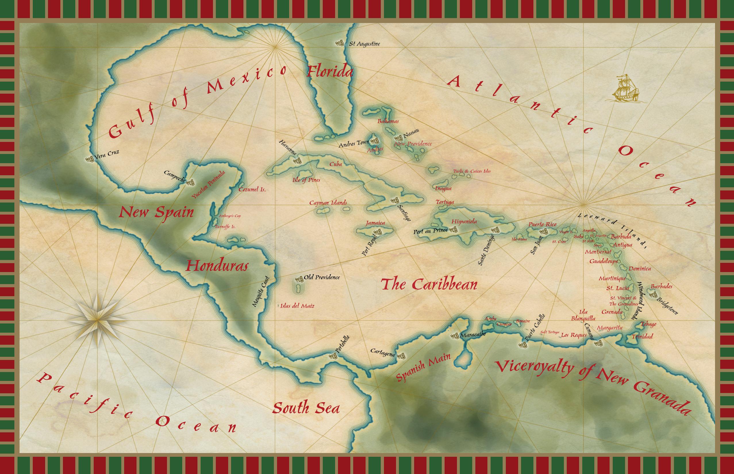 Pirates of the Spanish Main Mapset by Unknown