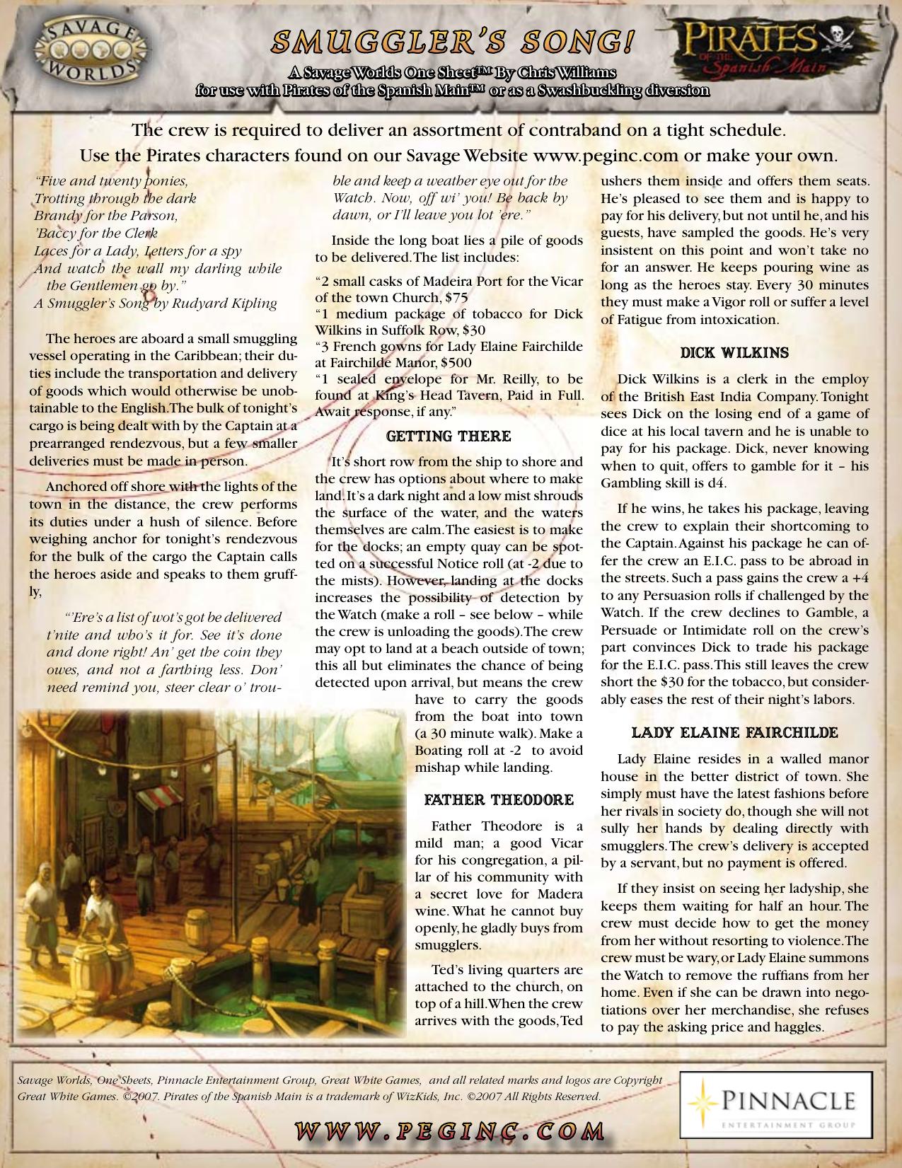 Pirates of the Spanish Main Smuggler's Song by Unknown