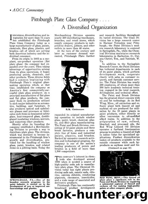 Pittsburgh plate glass company ... A diversified organization by Unknown