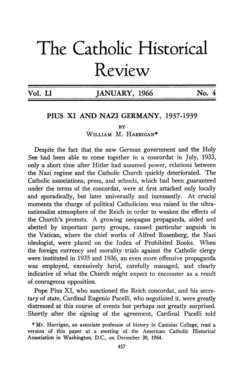 Pius XI and Nazi Germany by Unknown