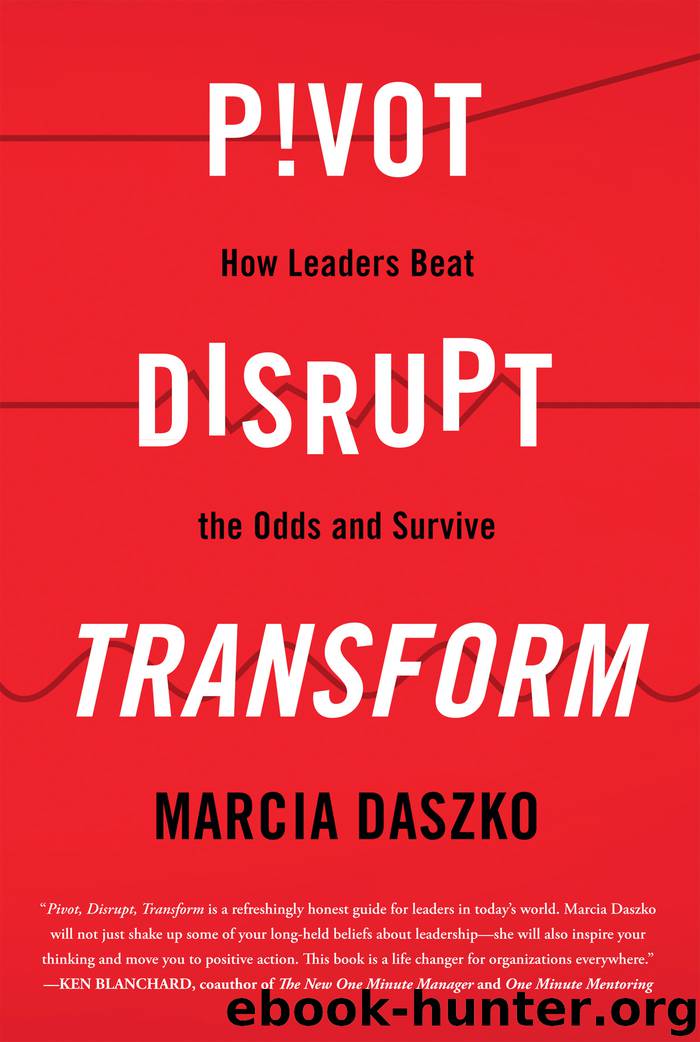 Pivot, Disrupt, Transform by Marcia Daszko