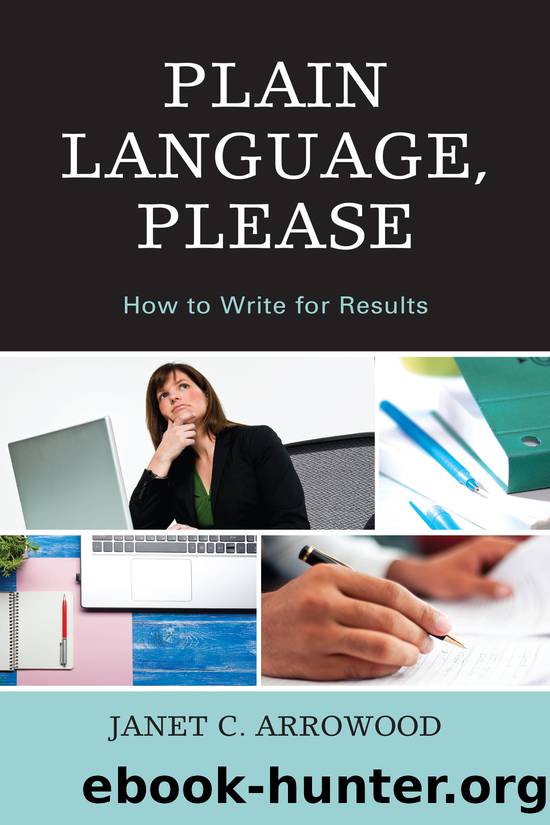Plain Language, Please by Arrowood Janet C.;