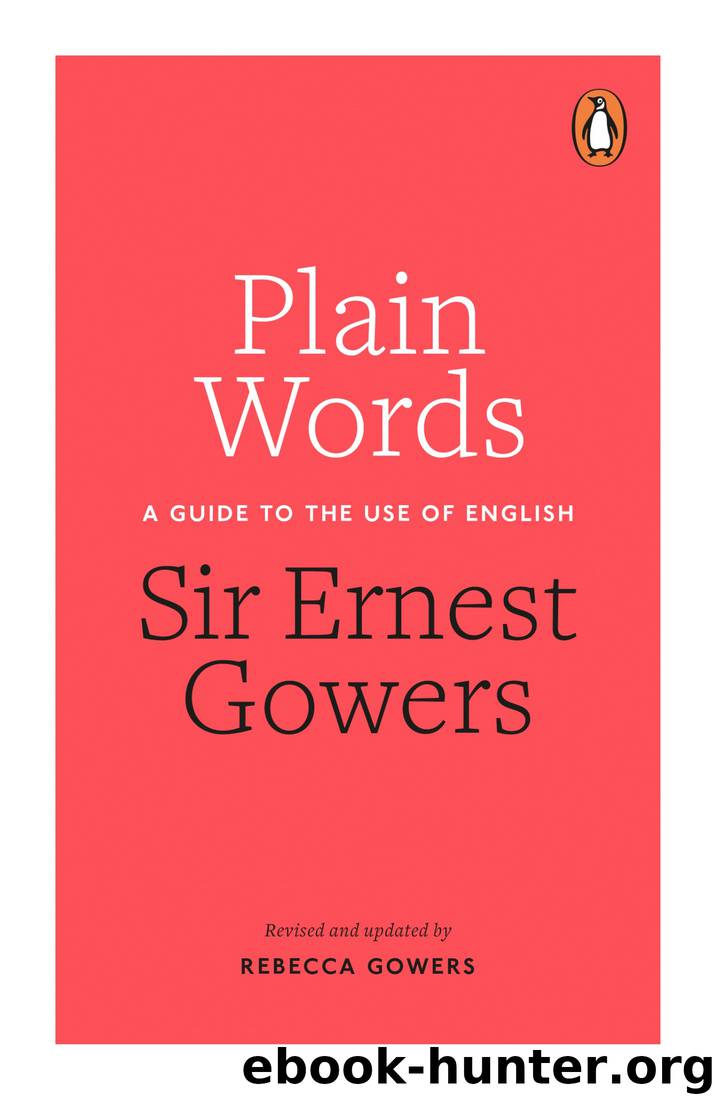 Plain Words by Rebecca Gowers