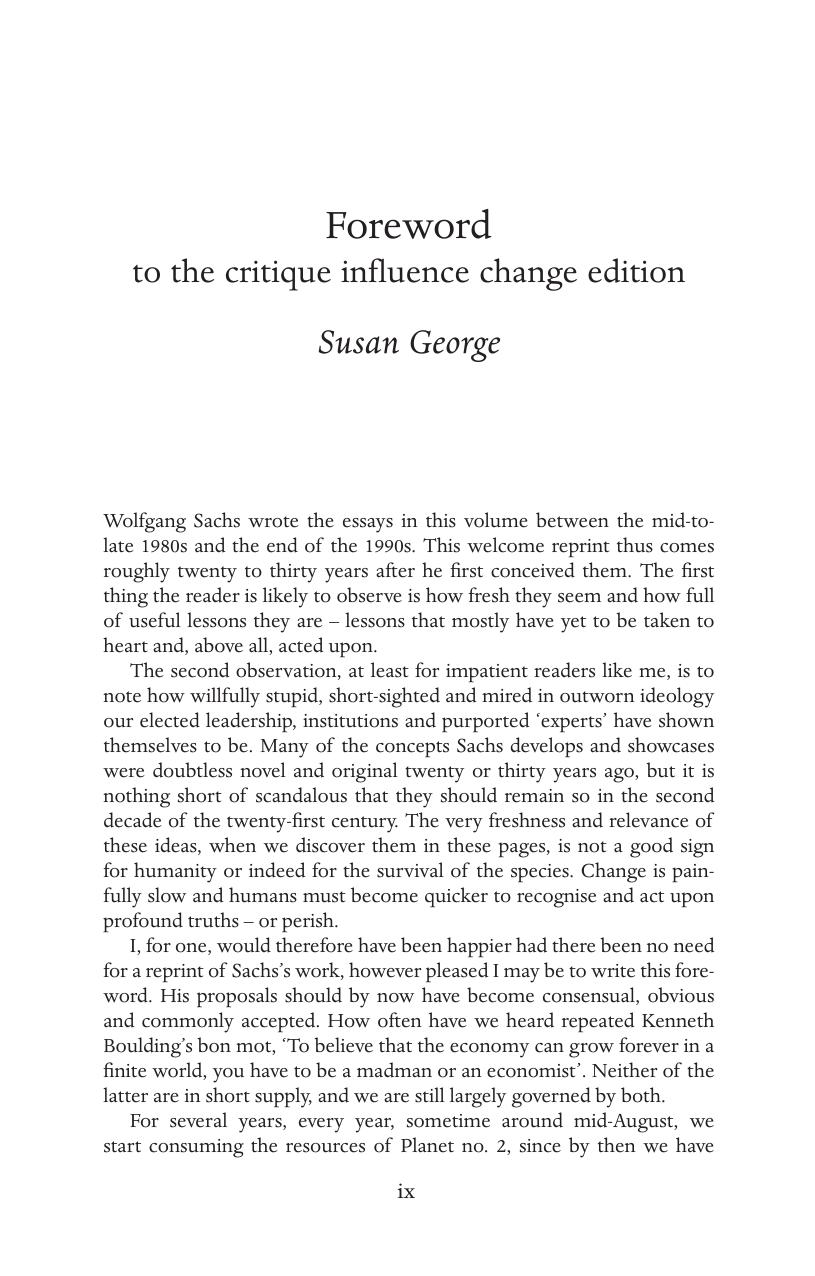 Planet Dialectics: Explorations in Environment and Development by Wolfgang Sachs; Susan George