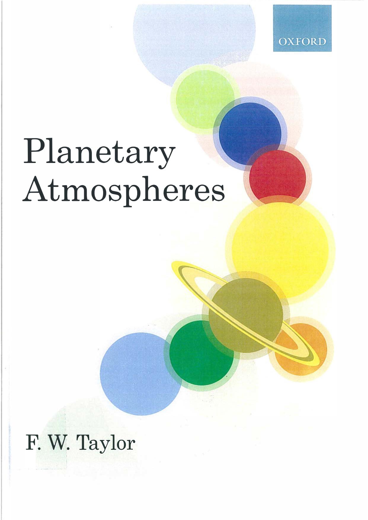 Planetary Atmospheres by F.W. Taylor