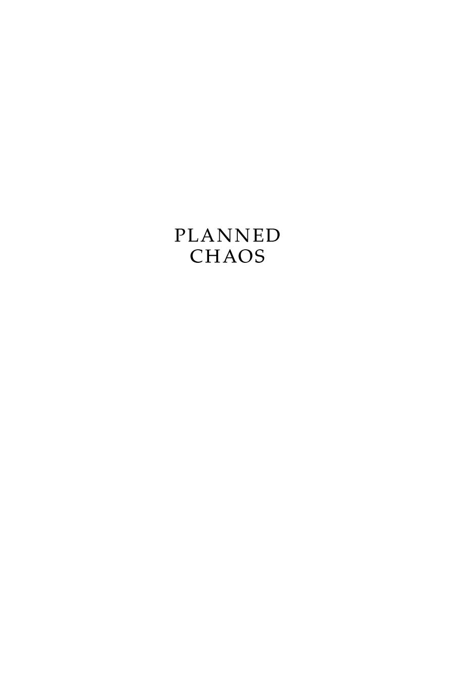 Planned Chaos by Ludwig Von Mises