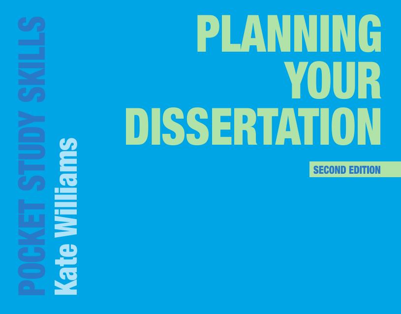 Planning Your Dissertation by Kate Williams