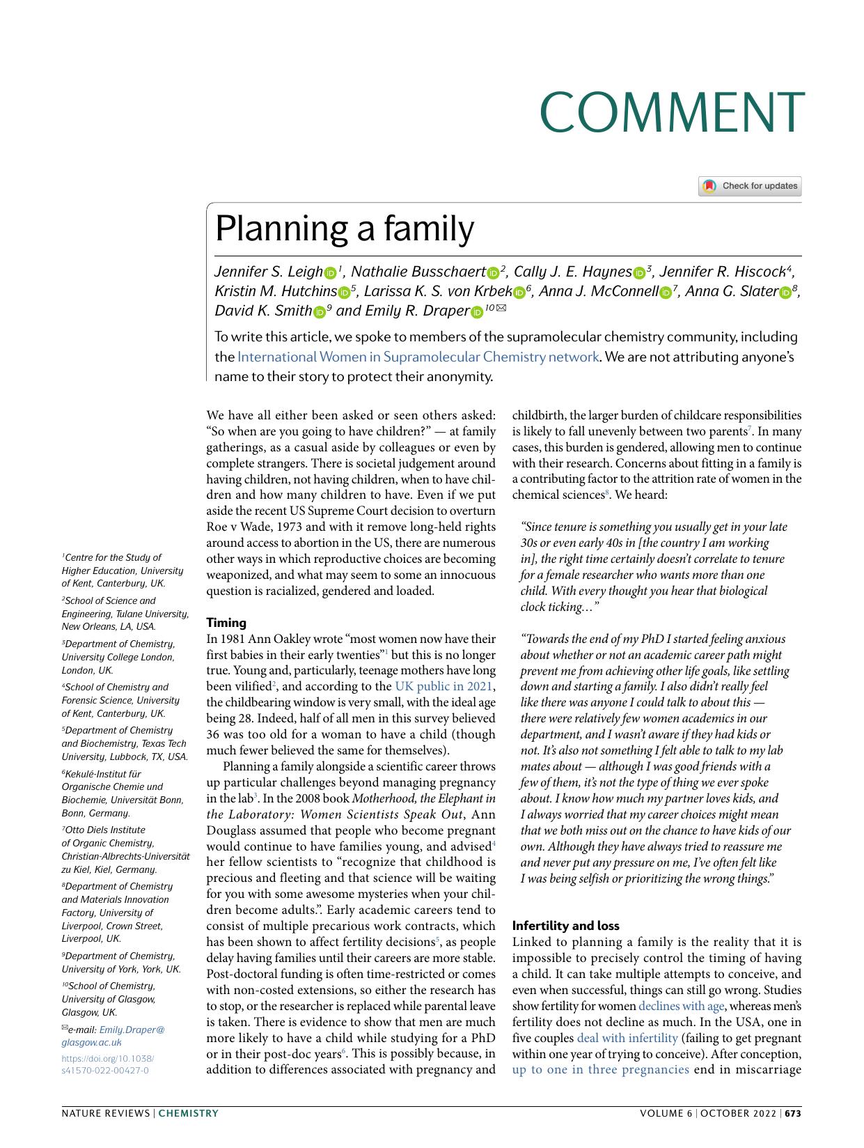 Planning a family by unknow