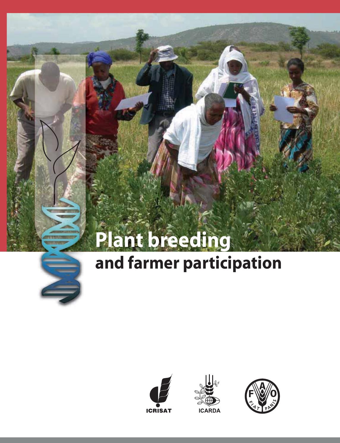 Plant Breeding and Farmer Participation by Food and Agriculture Organization