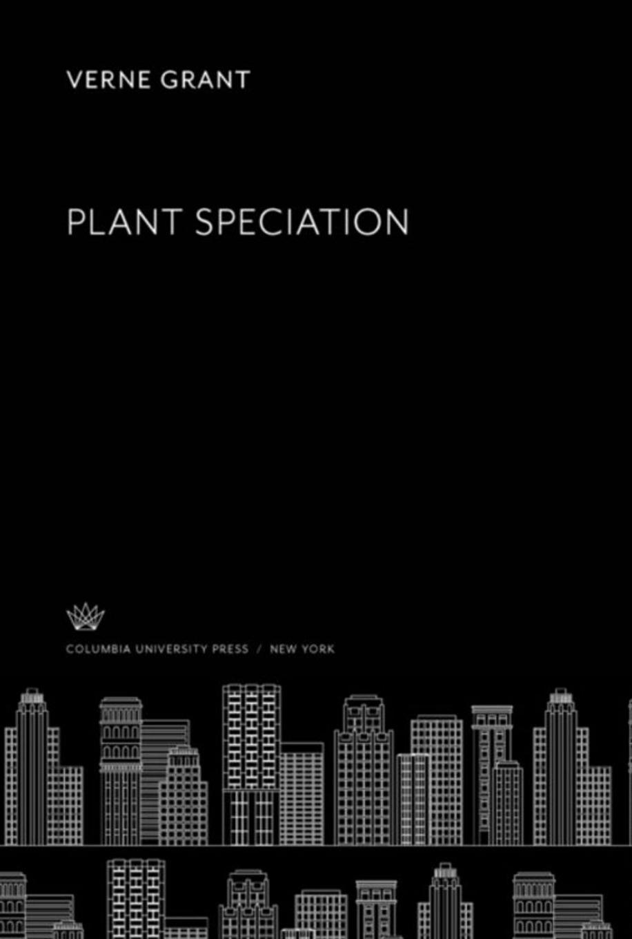 Plant Speciation by Verne Grant