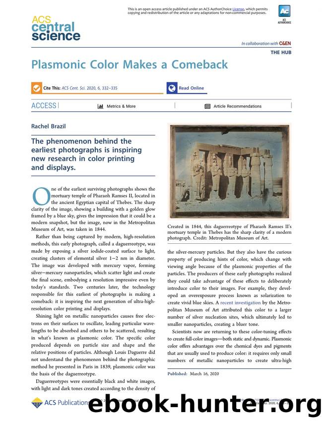 Plasmonic Color Makes a Comeback by Rachel Brazil