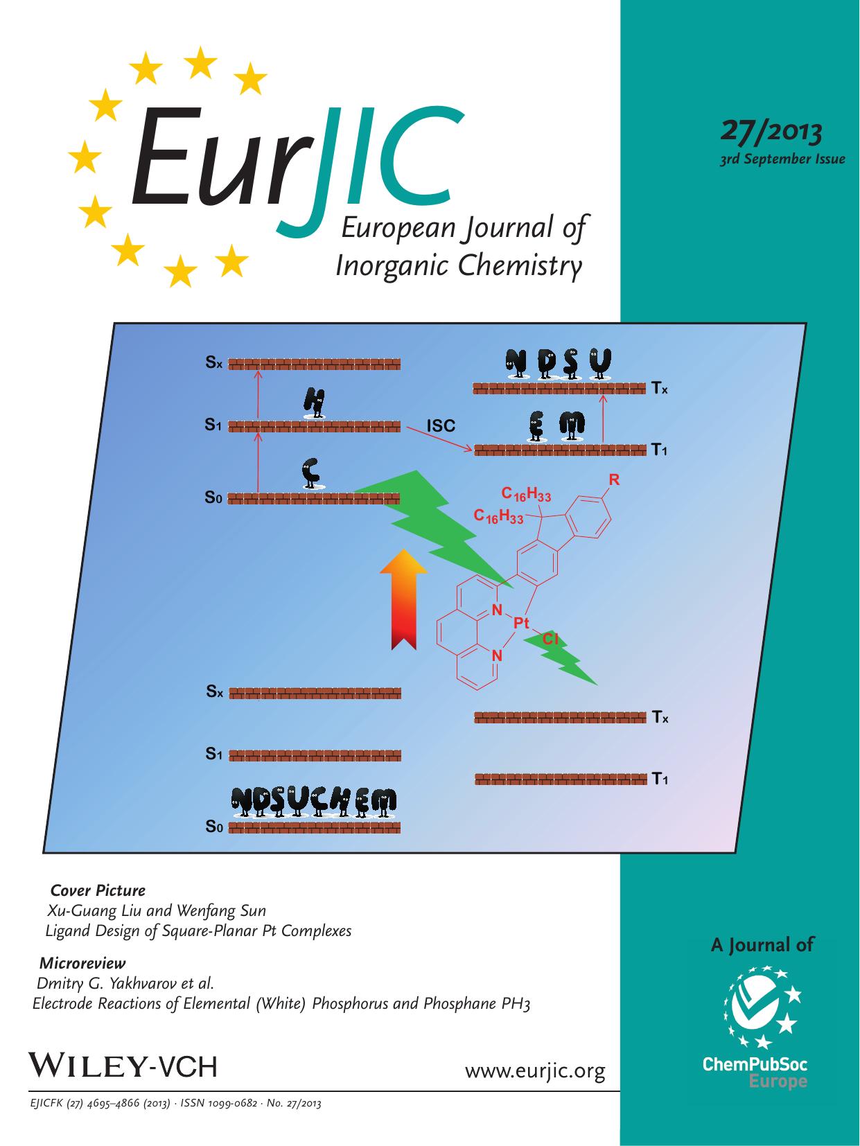 Platinum(II) Complexes Bearing 2(9,9Dihexadecyl7Rfluoren2yl)1,10phenanthroline Ligands: Synthesis, Photophysics and Reverse Saturable Absorption (Eur. J. Inorg. Chem. 272013) by Unknown