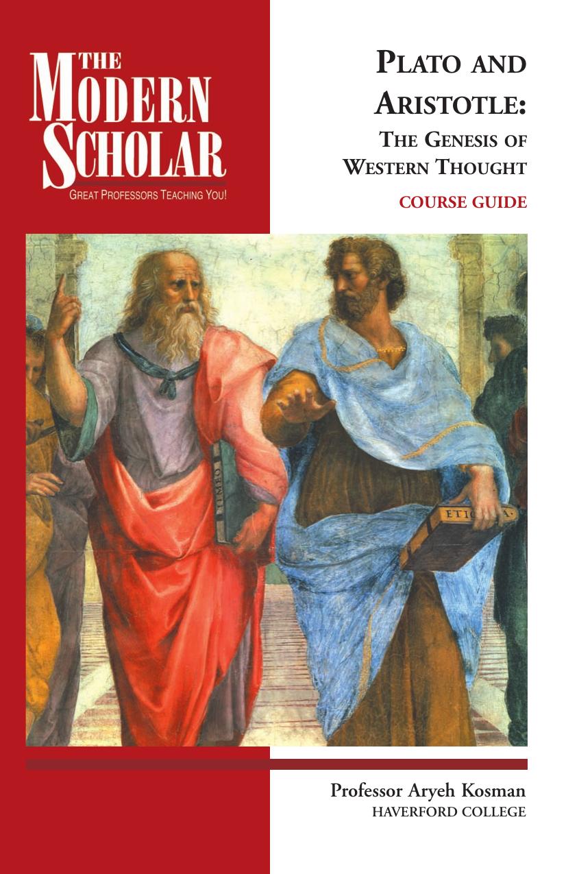 Plato and Aristotle : the genesis of western thought by Louis Aryeh Kosman; Recorded Books LLC