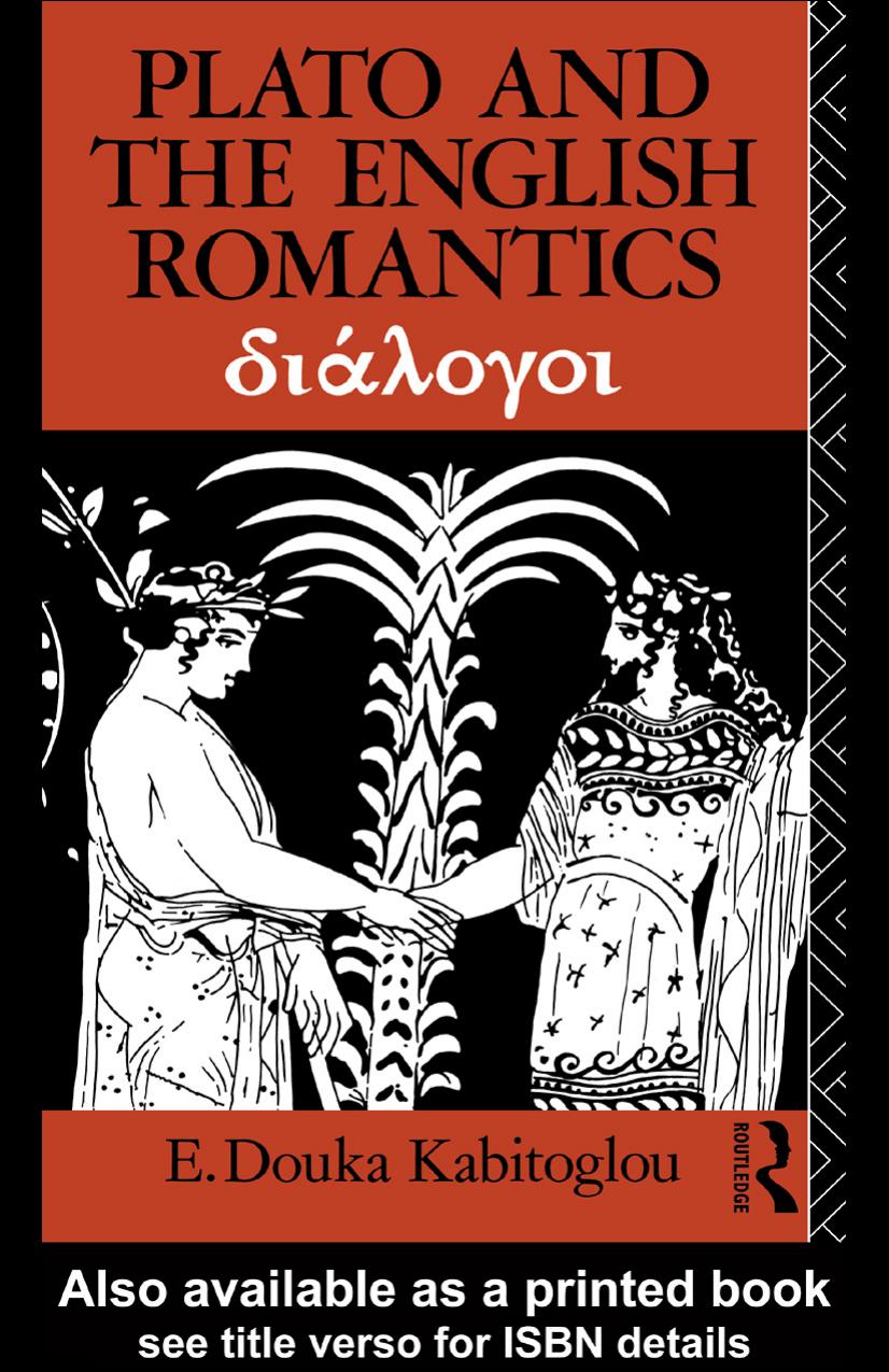 Plato and the English Romantics by E. Douka Kabitoglou