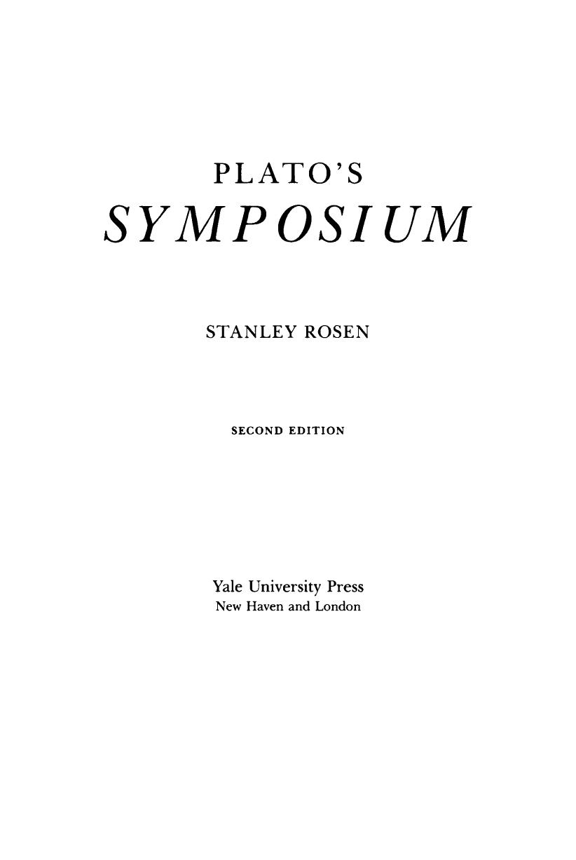 Plato's Symposium by Unknown