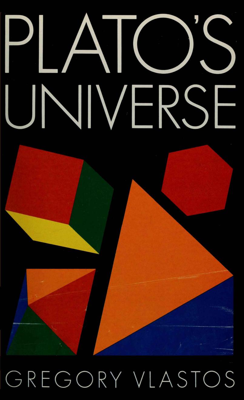 Plato's Universe by Gregory Vlastos