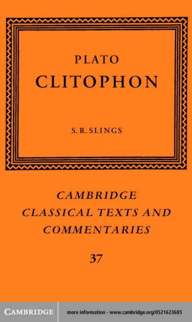 Plato: Clitophon by Plato