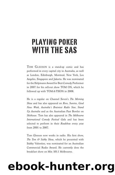 Playing Poker with the SAS : A Comedy Tour of Iraq and Afghanistan by Tom Gleeson