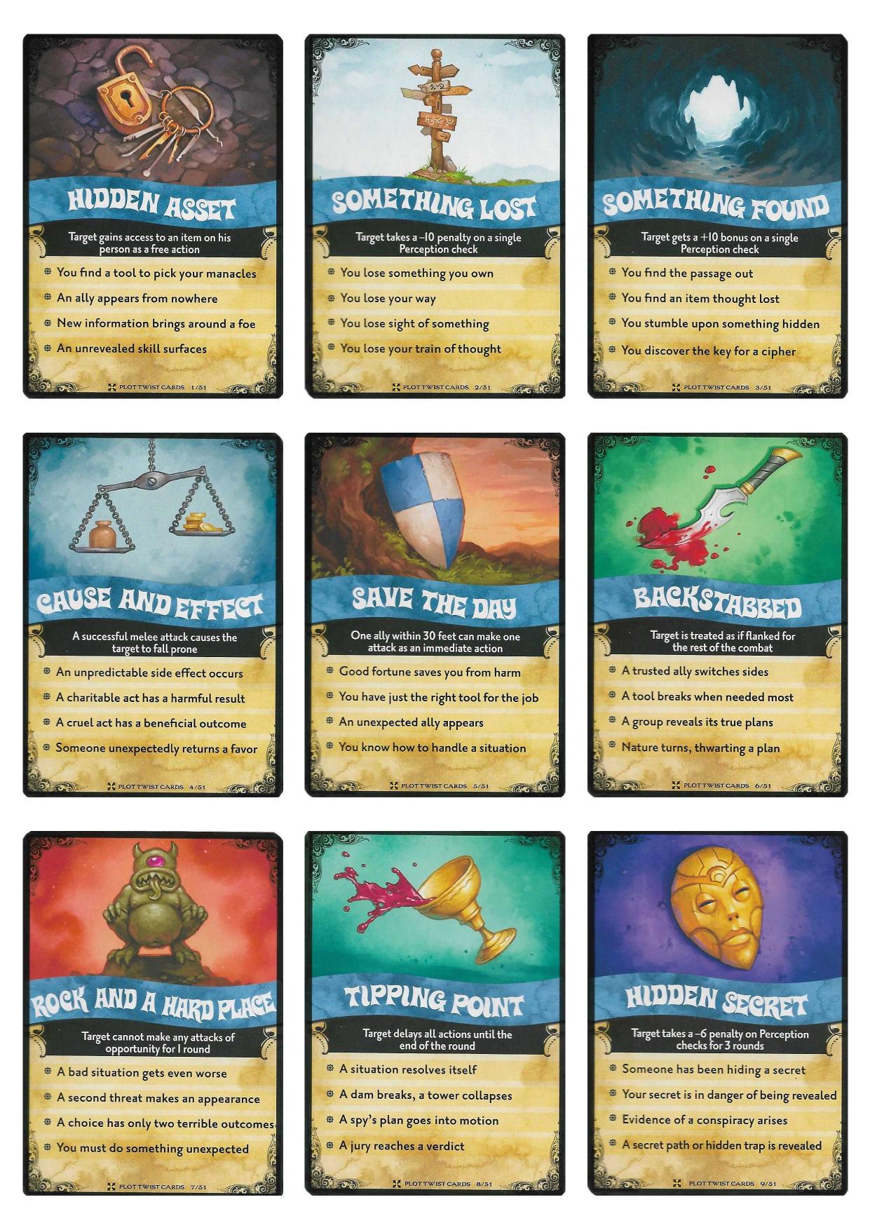 Plot Twist Cards by Unknown