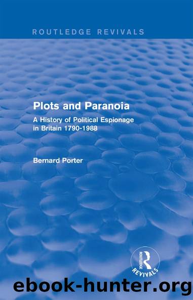 Plots and Paranoia by Bernard Porter