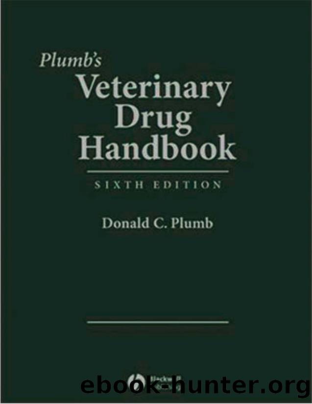 Plumbs Veterinary Drug Handbook by Donald Plumb