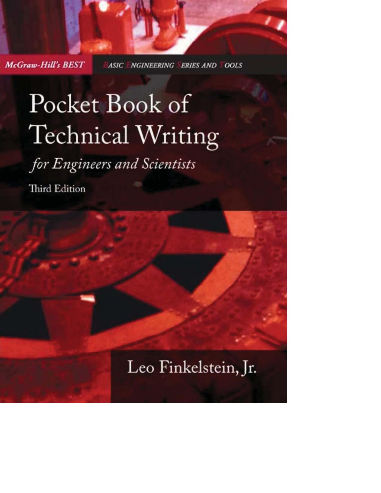 Pocket Book of Technical Writing for Engineers & Scientists Ed 3 by Unknow