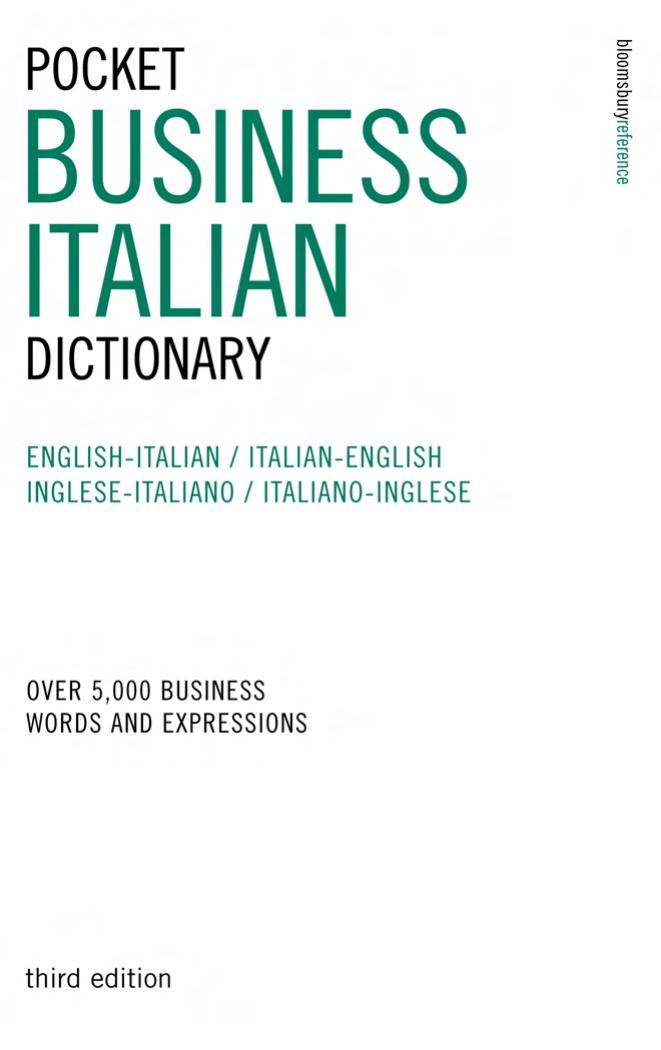 Pocket Business Italian Dictionary: Over 5,000 Business Words and Expressions by Kathy Rooney