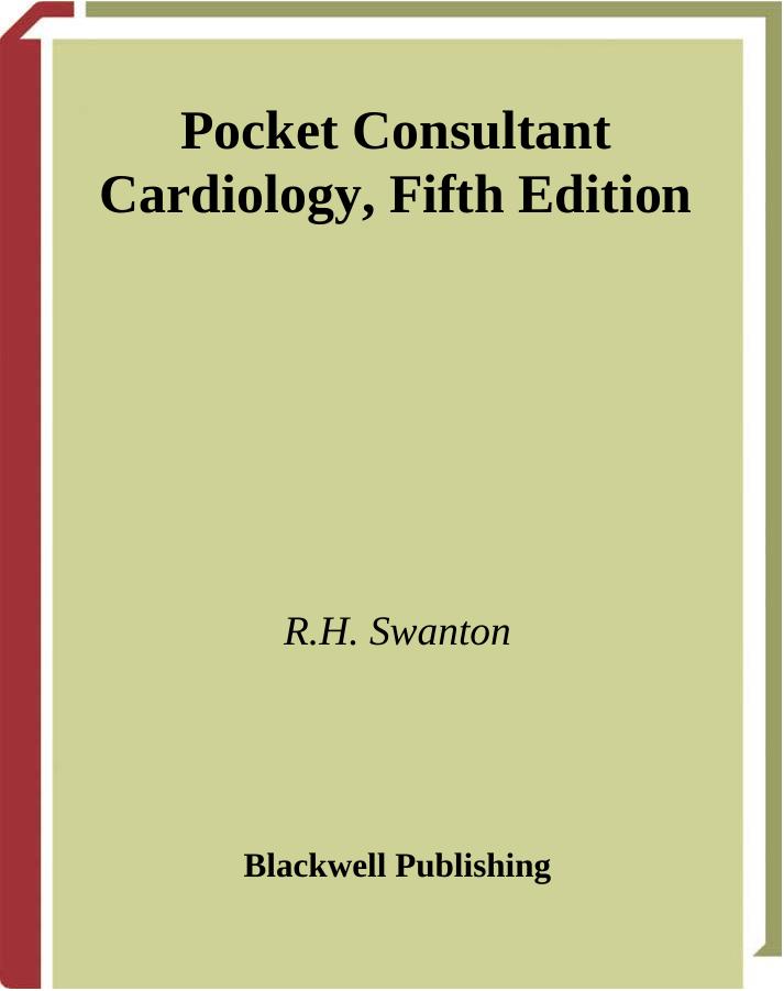 Pocket Consultant: Cardiology by Howard Swanton