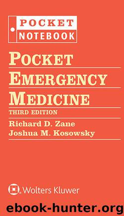 Pocket Emergency Medicine by Zane Richard D