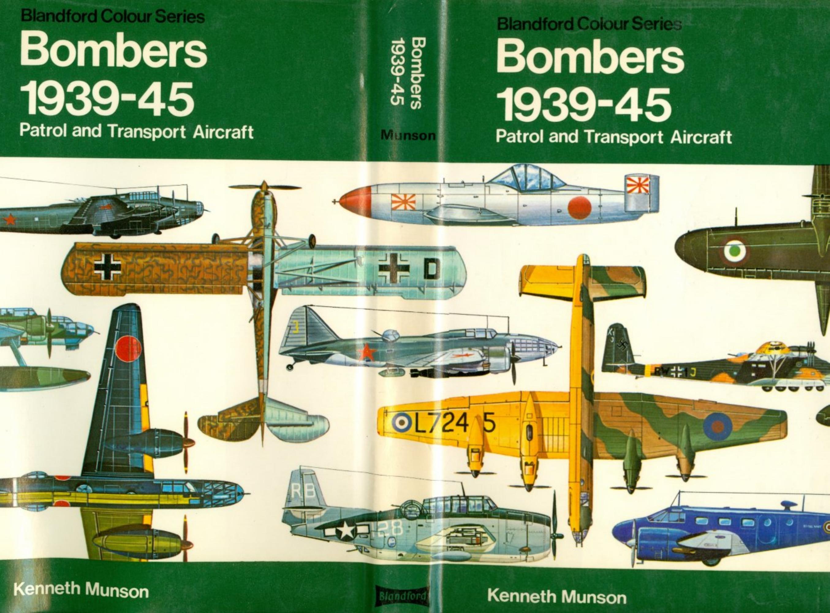 Pocket Encyclopaedia of World Aircraft: Bombers, 1939-45 by Kenneth Munson