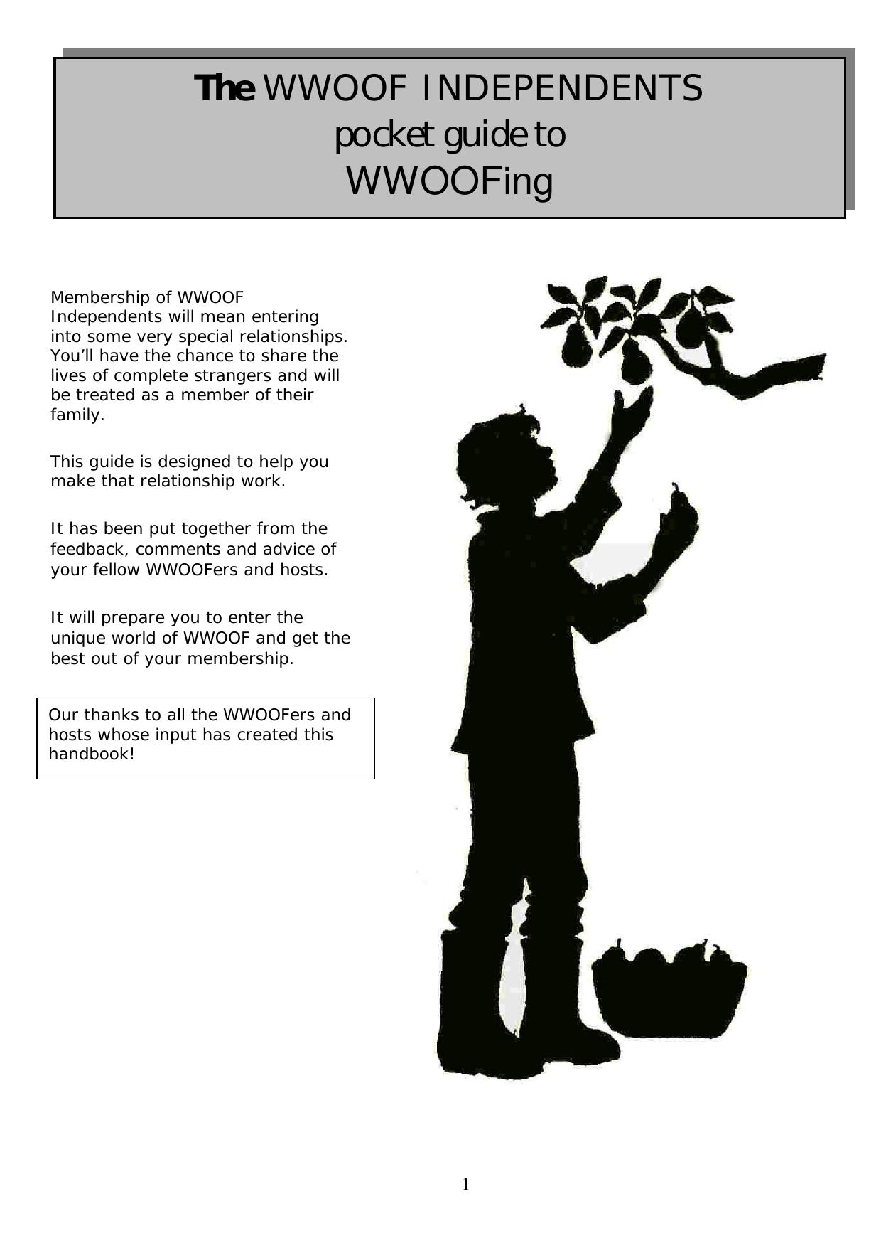 Pocket Guide to WWOOFing by WWOOF Independants